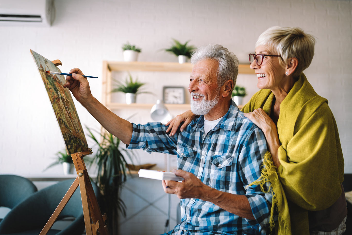Elderly Couple Painting Picture Together | Blog | Greystar